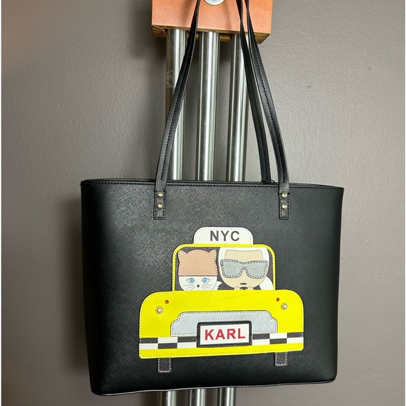 Karl Lagerfeld Handbags - KARL LAGERFELD NWT MAYBELLE Black PURSE Zipper Compartments.